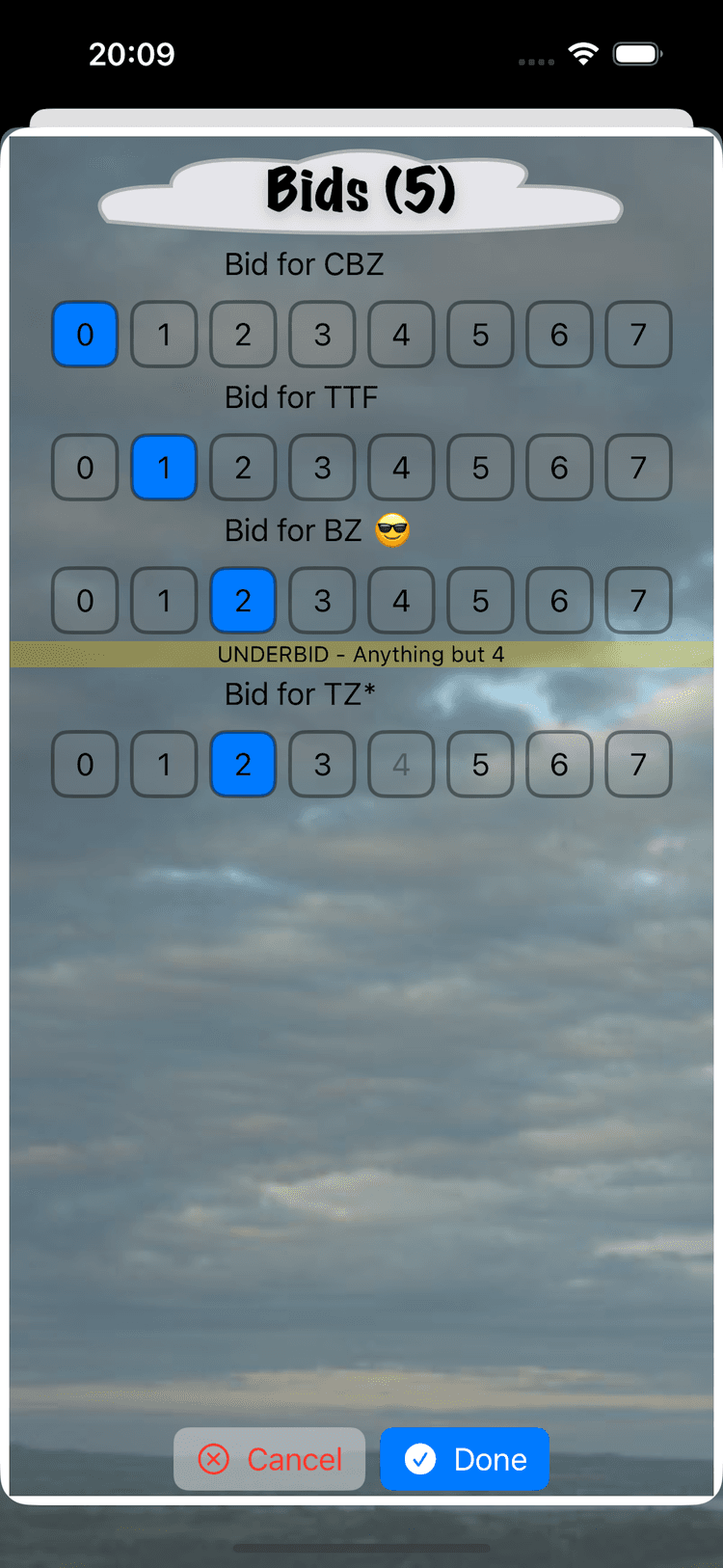 Clag Scorer (bids)